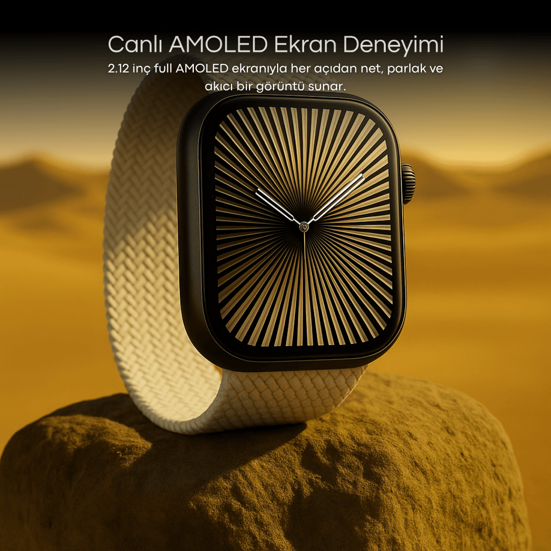 (Yeni) Watch 10 HK10 Pro Max + Amoled Ekran - Chatgpt- Çift çekirdek işlemci 4GB Hafıza - 3Kordon (46mm)