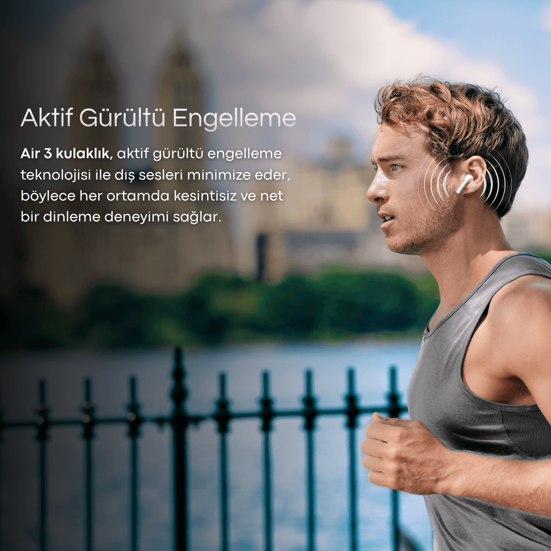 3.NESİL BLUETOOTH KULAKLIK (Şeffaf kılıf hediye)