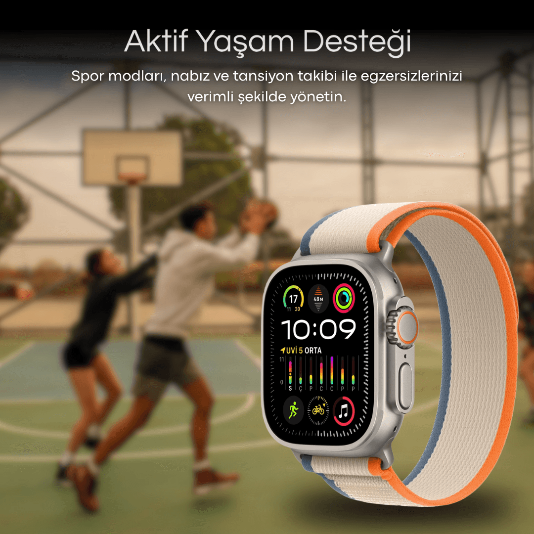 Watch HK9 ULTRA 2   - Amoled Ekran - Chatgpt- Çift çekirdek işlemci - 3Kordon (49mm)