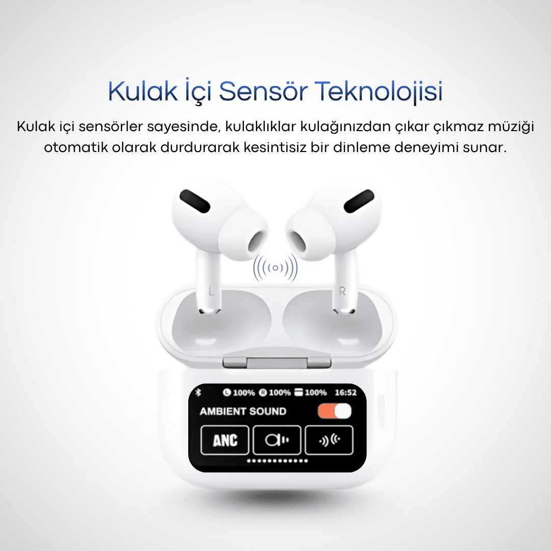Dokunmatik Ekranlı Air Pro 2 ANC Bluetooth Kulaklık