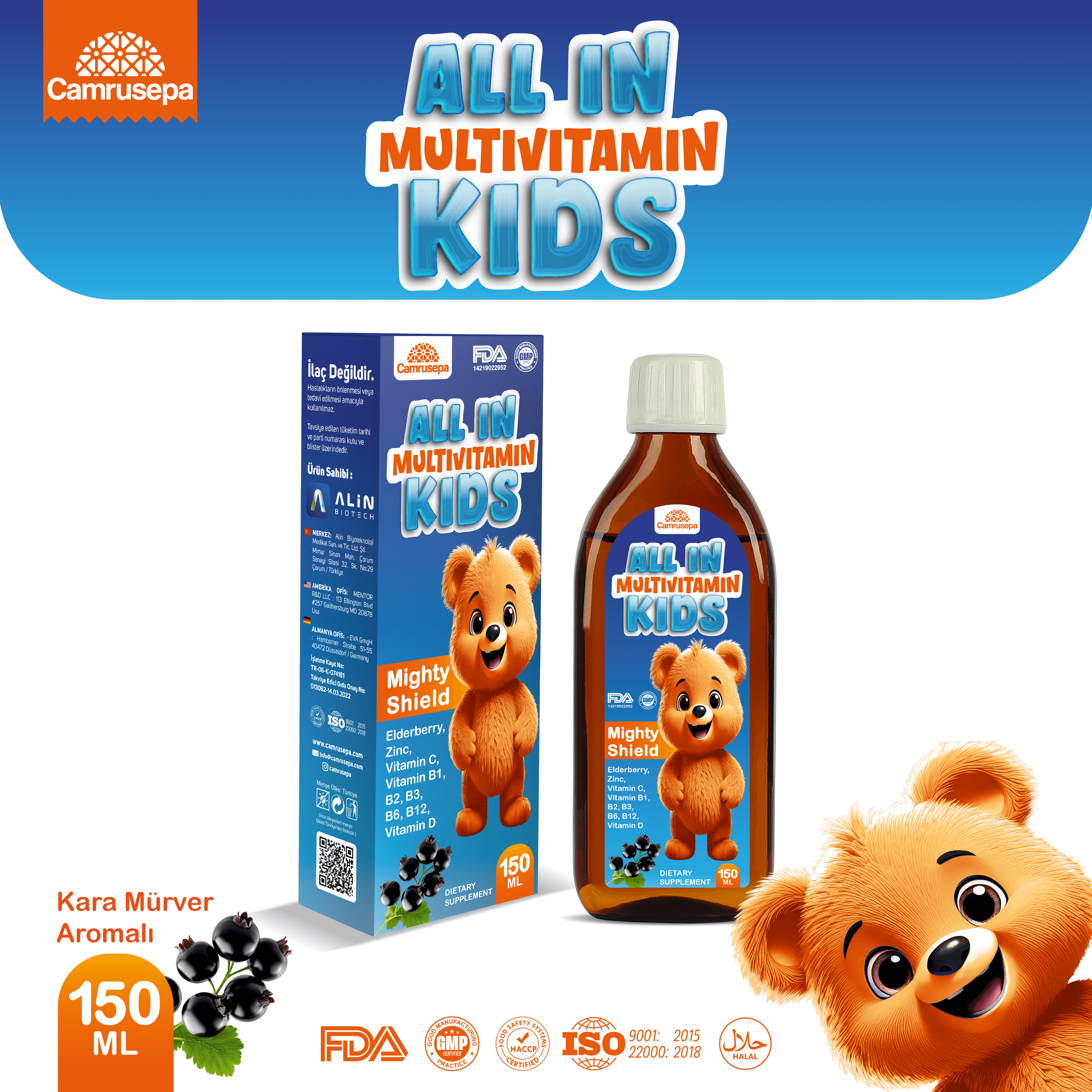 Camrusepa Multivitamin Kids Şurup
