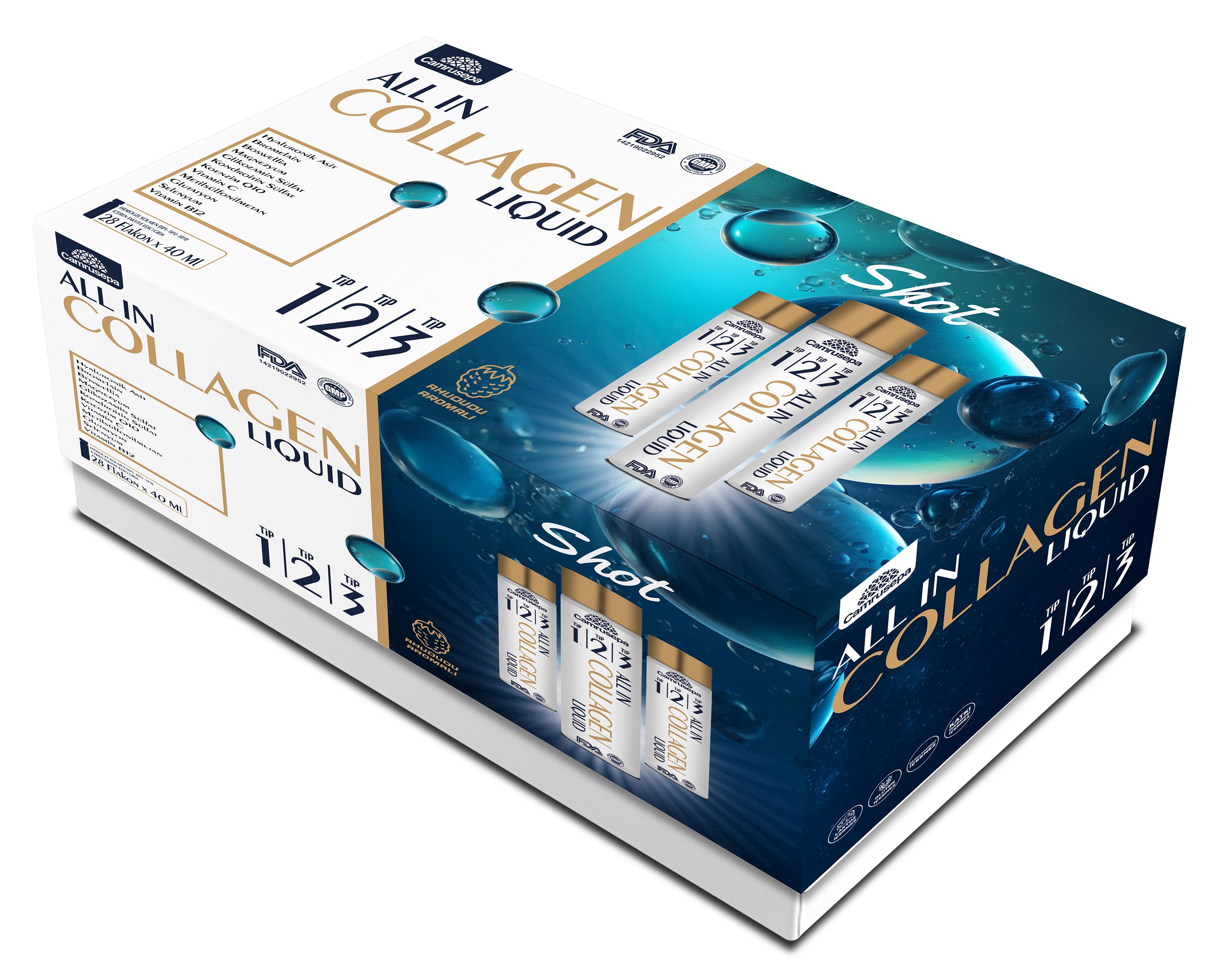 Camrusepa All In Likit Kolajen Tip 1-2-3