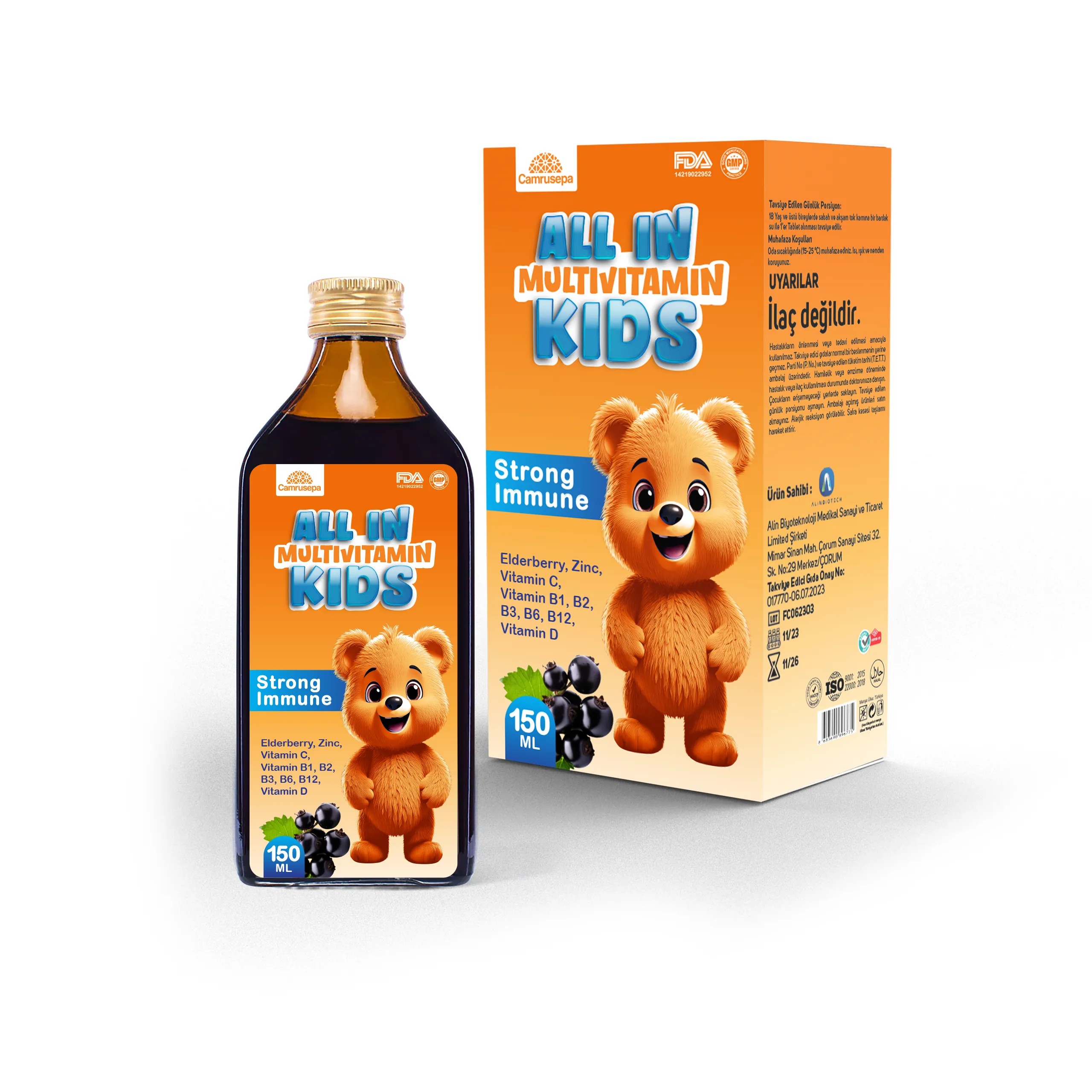 Camrusepa Multivitamin Kids Şurup