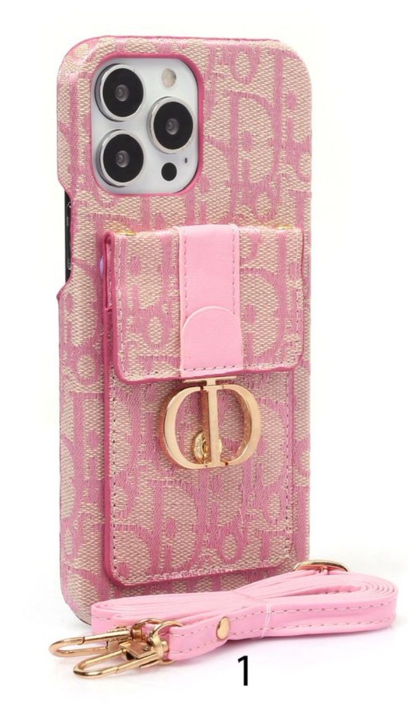 C.Dior Askılı Kumaş Cuzdanlı Signature Kılıflar 
