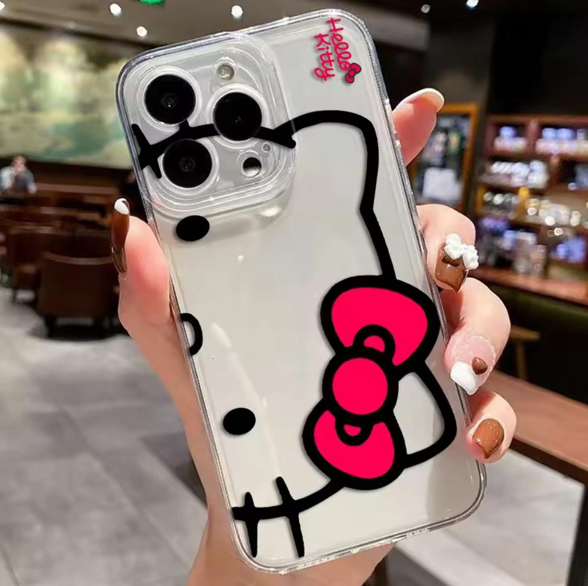 KİTTY 17 BASKILI ŞEFFAF TPU KILIFLAR 