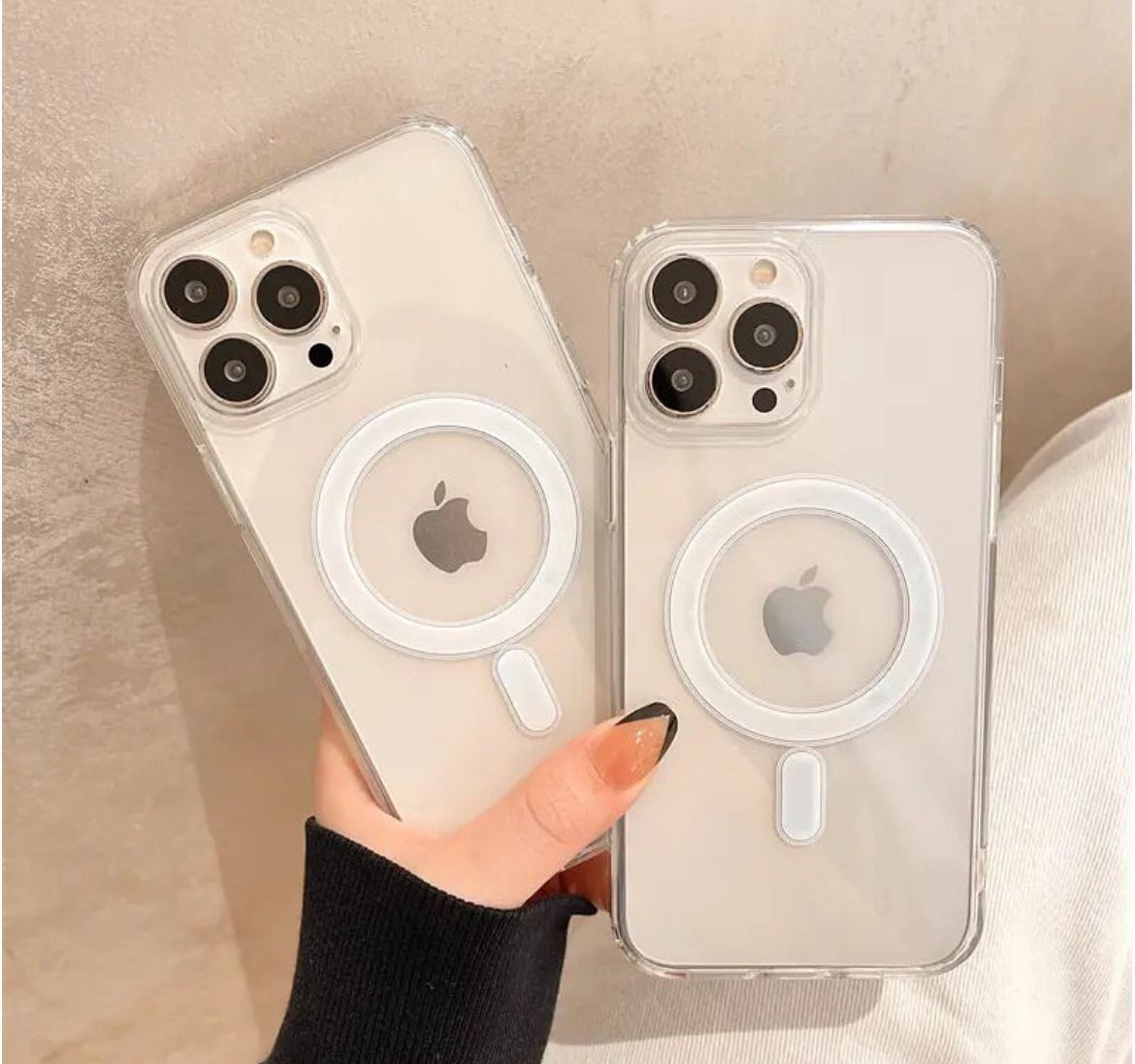 ŞEFFAF MAGSAFE SARJ ÖZELLİKLİ TPU KILIFLAR 
