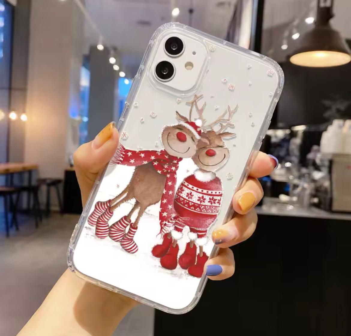 Baby Deer & Mom Temalı Baskılı Şeffaf Tpu Koruyucu Kılıf 