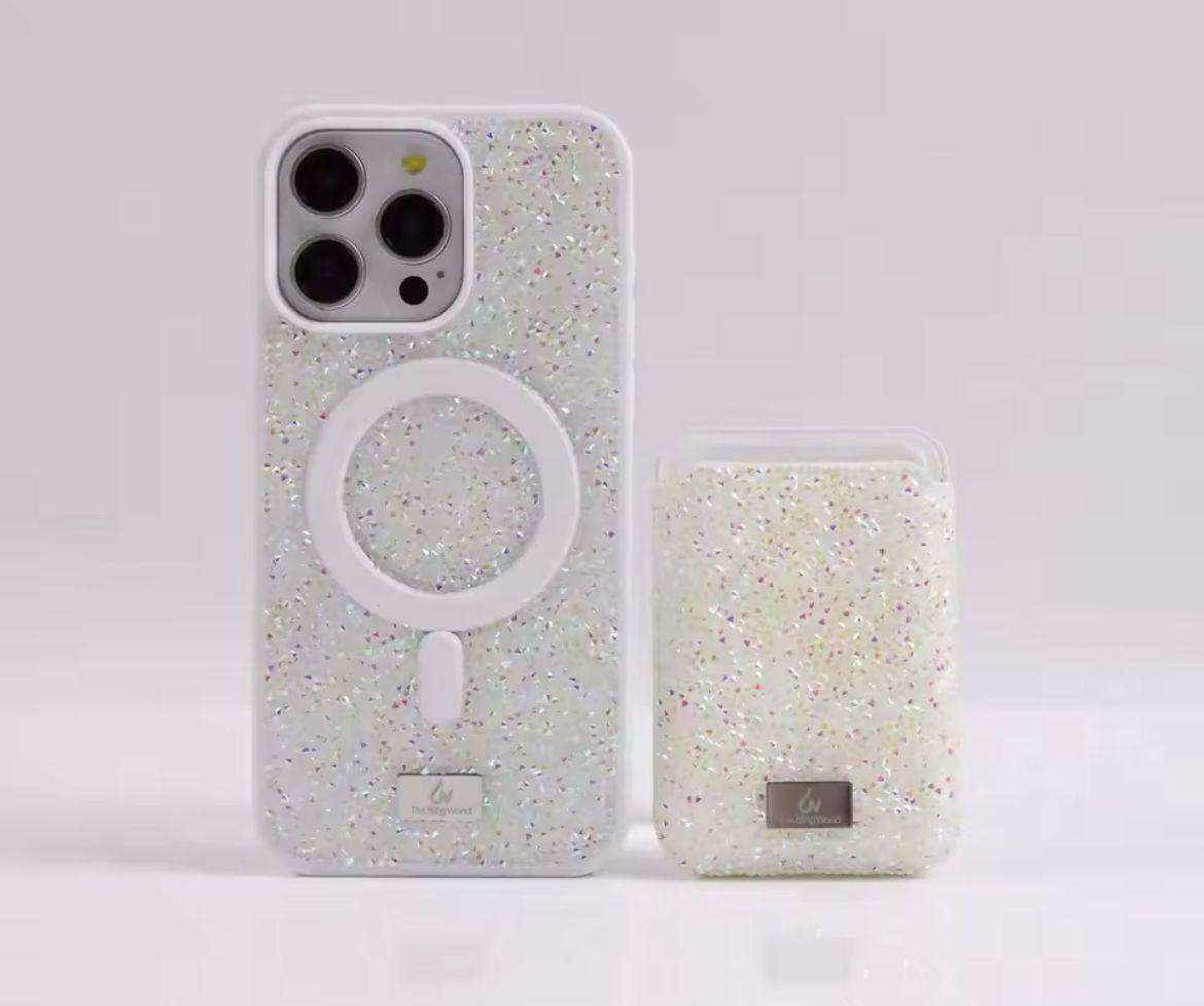 SWAROVSKİ TAŞLI MAGSAFE KARTLIKLI DİAMOND LÜX KILIFLAR 