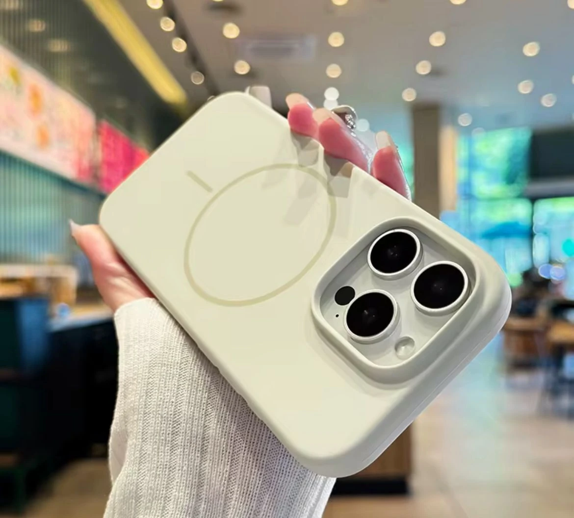 Deluxe Mat Silinebilir IC Magsafe Kamera Çıkıntılı Lansman Kılıflar 