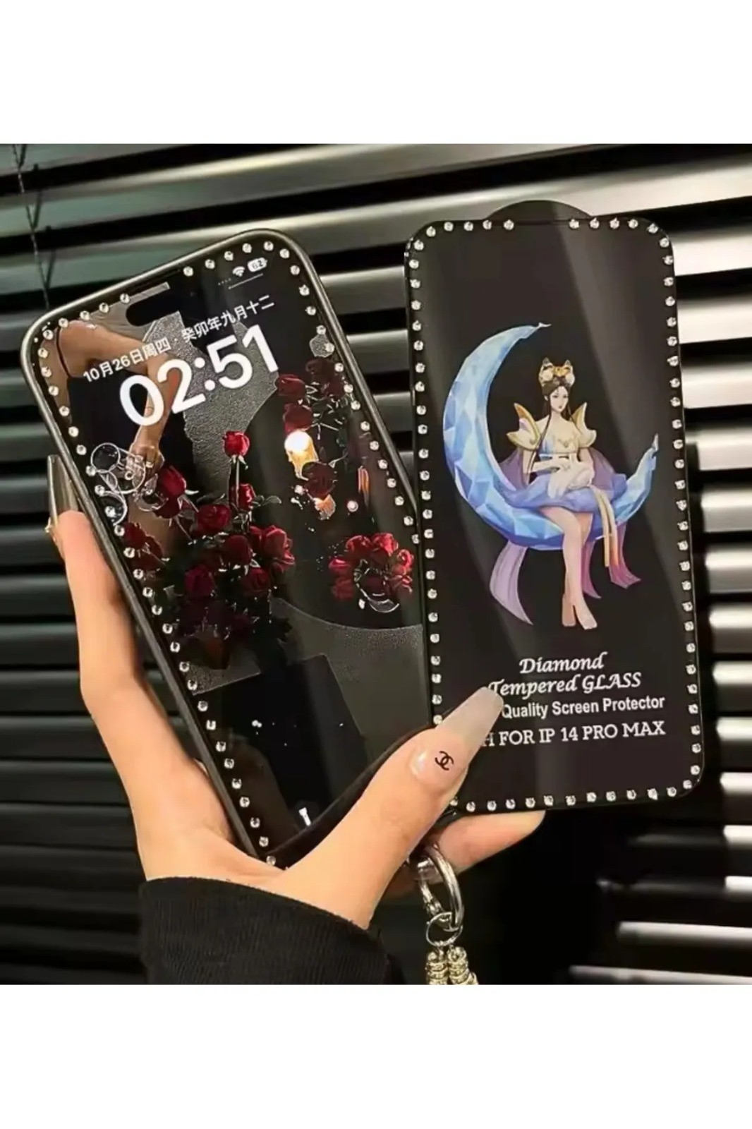 SWAROWSKİ TAŞLI 5D EKRAN KORUYUCU KIRILMAZ CAM 