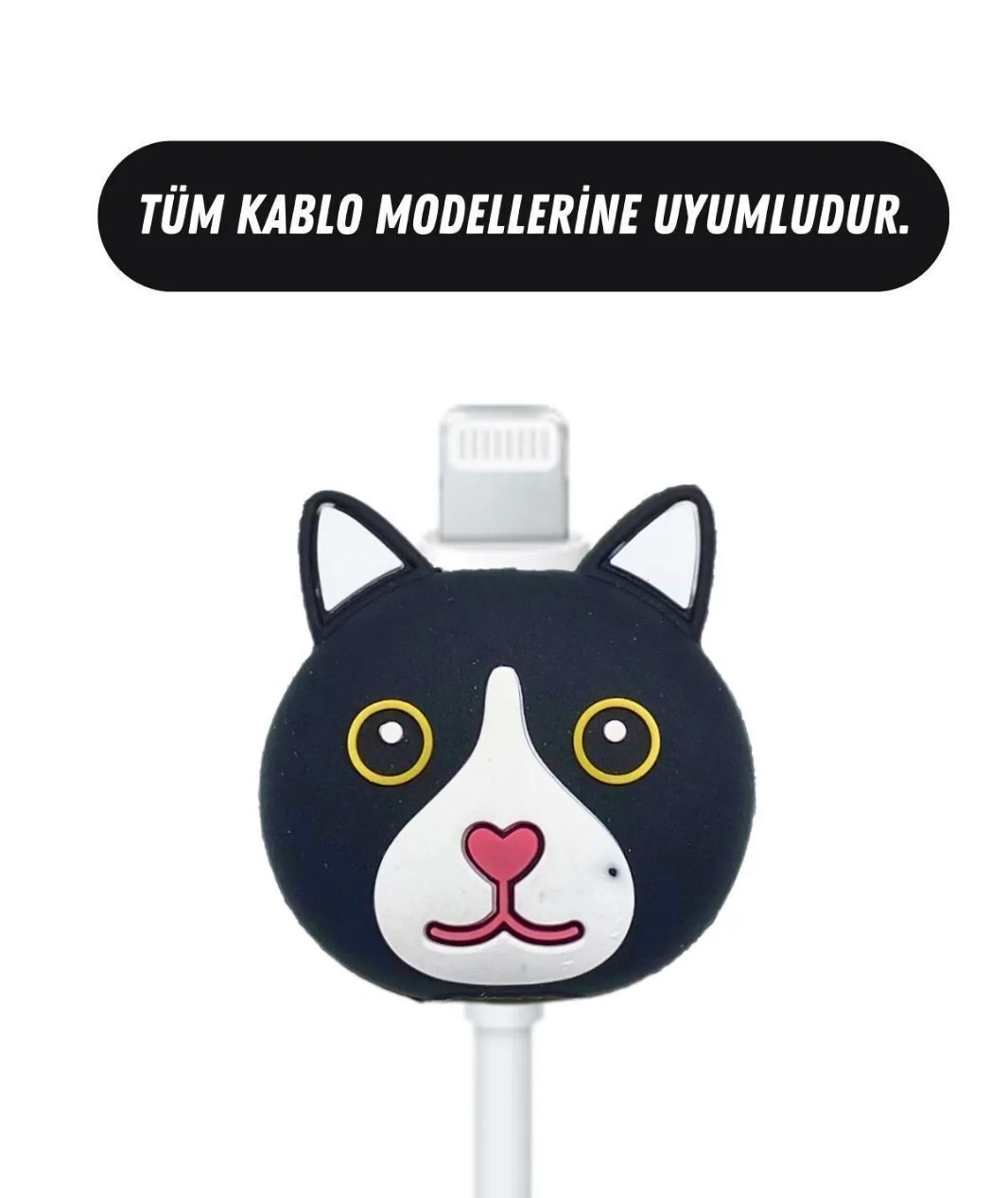 SİYAH KEDİ KABLO UCU KORUYUCU 