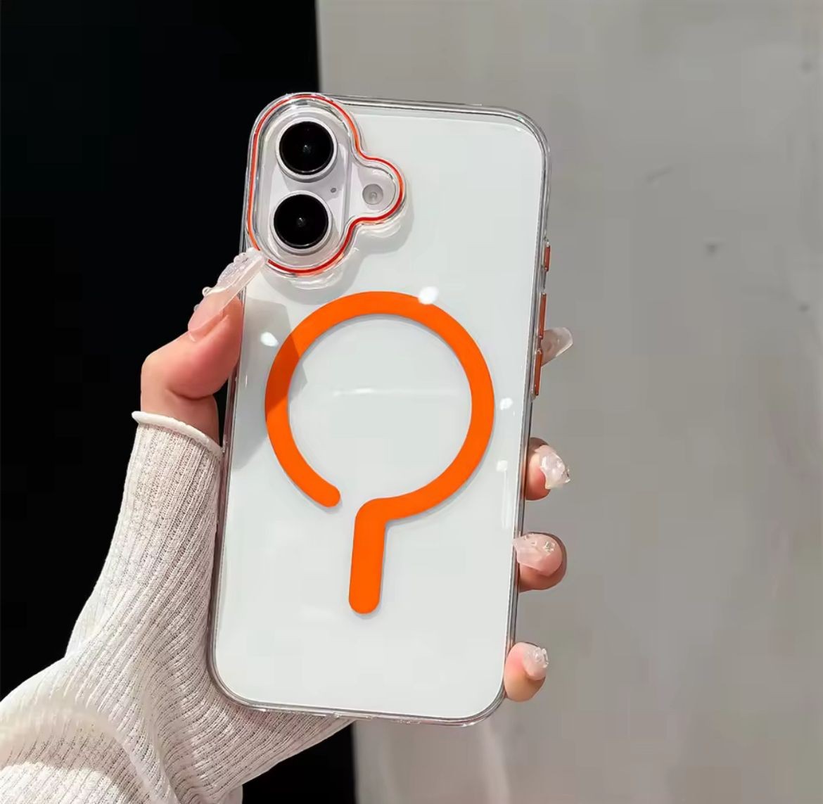 ŞEFFAF MİKA MAGSAFE SARJ ÖZELLİKLİ SARARMAZ SERT KILIFLAR 