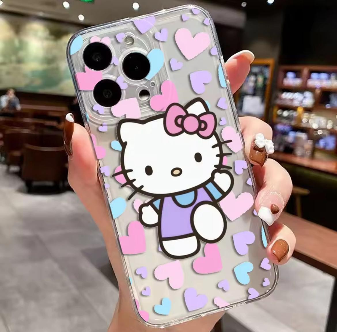 KİTTY 15 BASKILI ŞEFFAF TPU KORUYUCU KILIFLAR 