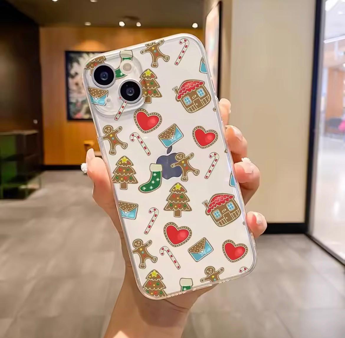Christmas 03 Baskılı Şeffaf Tpu Koruyucu Kılıf
