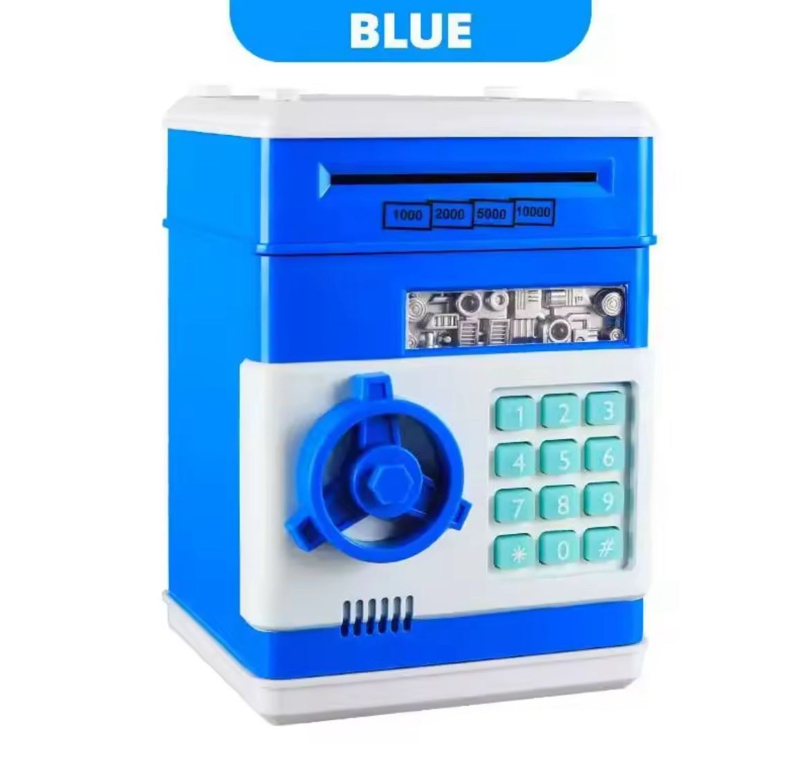 MÜZİKLİ ATM TASARIMLI METAL VE KAĞIT PARA KUMBARASI 