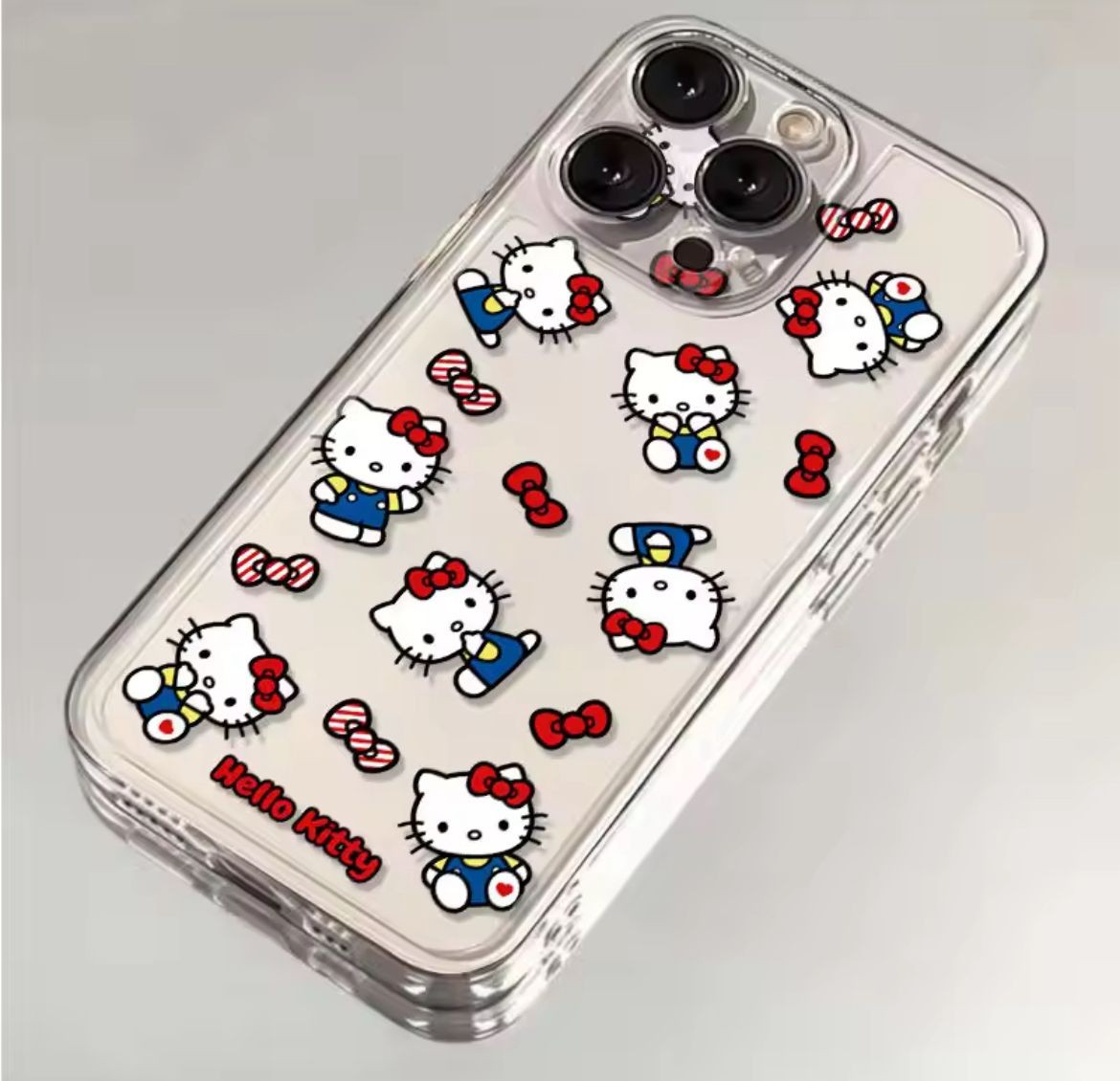 KİTTY 3 BASKILI ŞEFFAF TPU KILIFLAR 