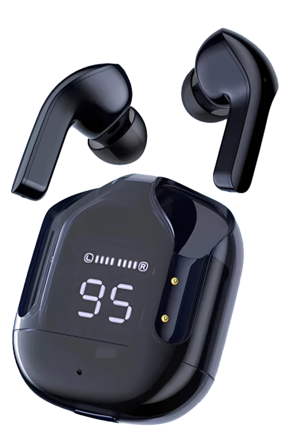 Konfulon GT13 Dijital Şarj Göstergeli Kablosuz Airpods Kulaklık - Siyah