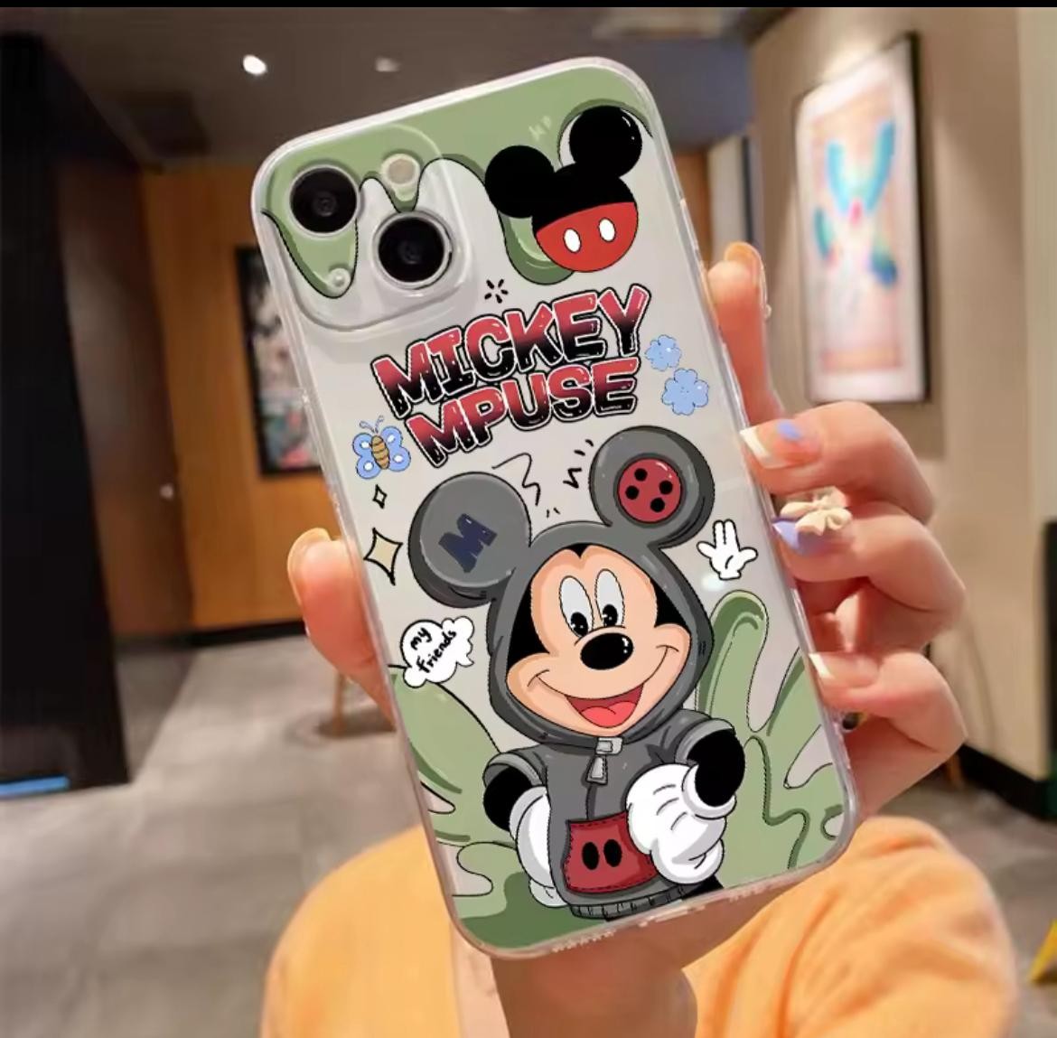 MİCKEY MPUSE BASKILI ŞEFFAF TPU KORUYUCU KILIFLAR 