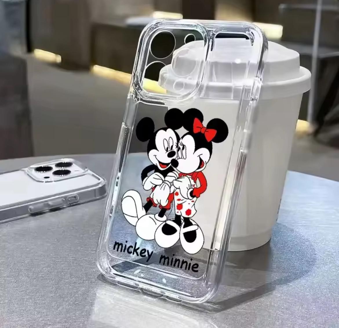 LOVE MİNNİ MİCKEY BASKILI ŞEFFAF TPU KORUYUCU KILIFLAR 