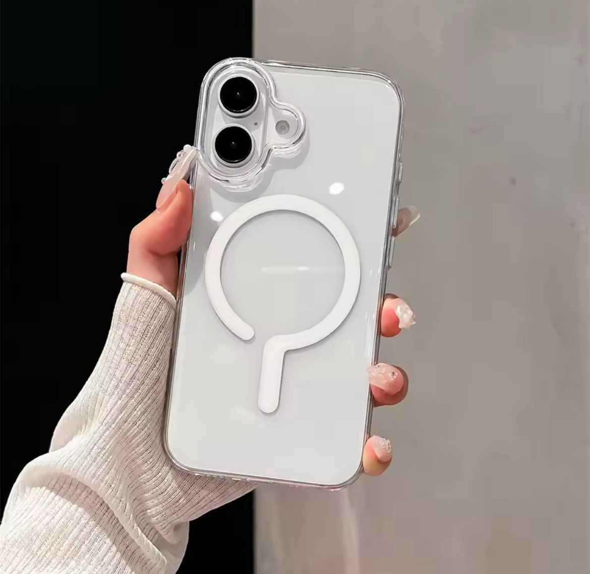 ŞEFFAF MİKA MAGSAFE SARJ ÖZELLİKLİ SARARMAZ SERT KILIFLAR 