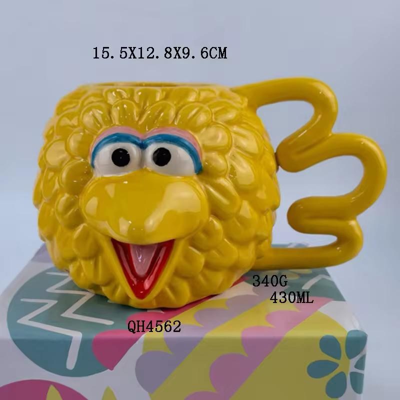 SARI KUŞ  SERAMİK 3D 430 ML HEDİYELİK KUPA MUG 