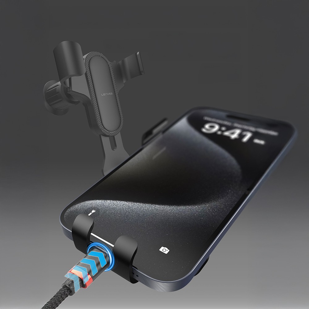 CR181 360 Derece Dönebilen Havalandırma Tasarımlı Araç Telefon Tutucu