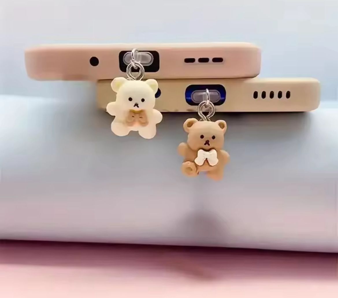 Şarj Girişi Toz Koruyucu Figürler / İPhone Ve TYPE-C Uyumlu 