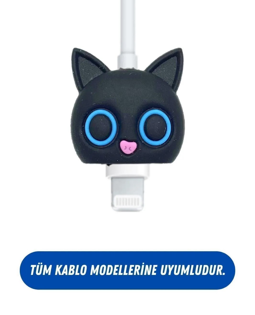 SİYAH KEDİ 2 KABLO UCU KORUYUCU 