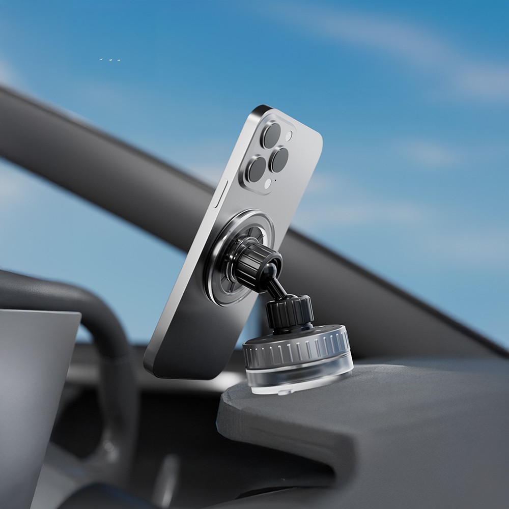 CR192 Vakum Özellikli 360 Derece Dönebilen Magnetik Telefon Tutucu