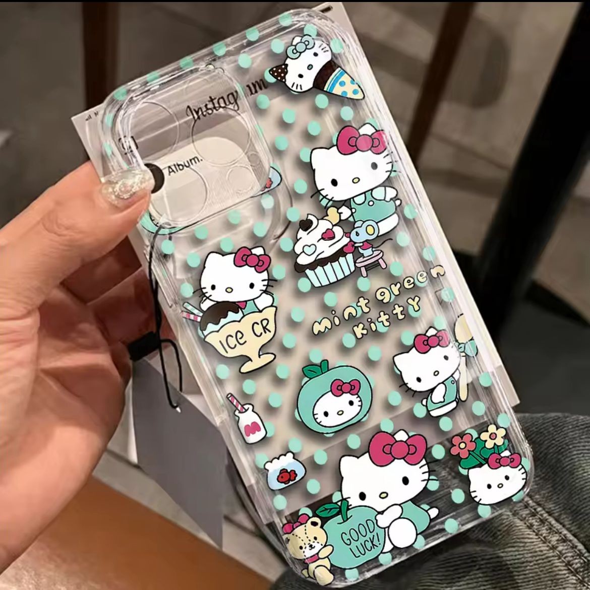 KİTTY 1 BASKILI ŞEFFAF TPU KILIFLAR 