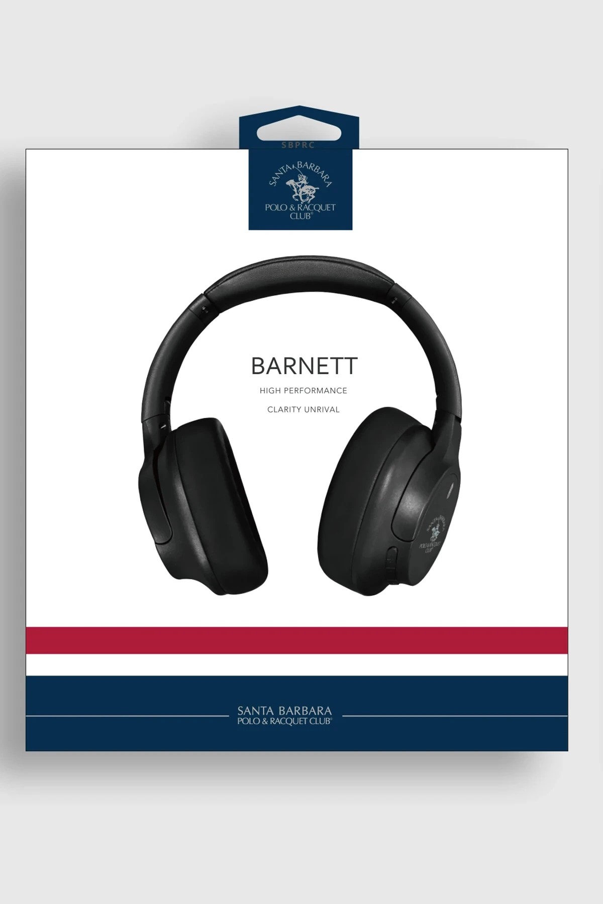 Santa Barbara Polo Racquet Club Barnett Kafaüstü Bluetooth Kulaklık - Siyah