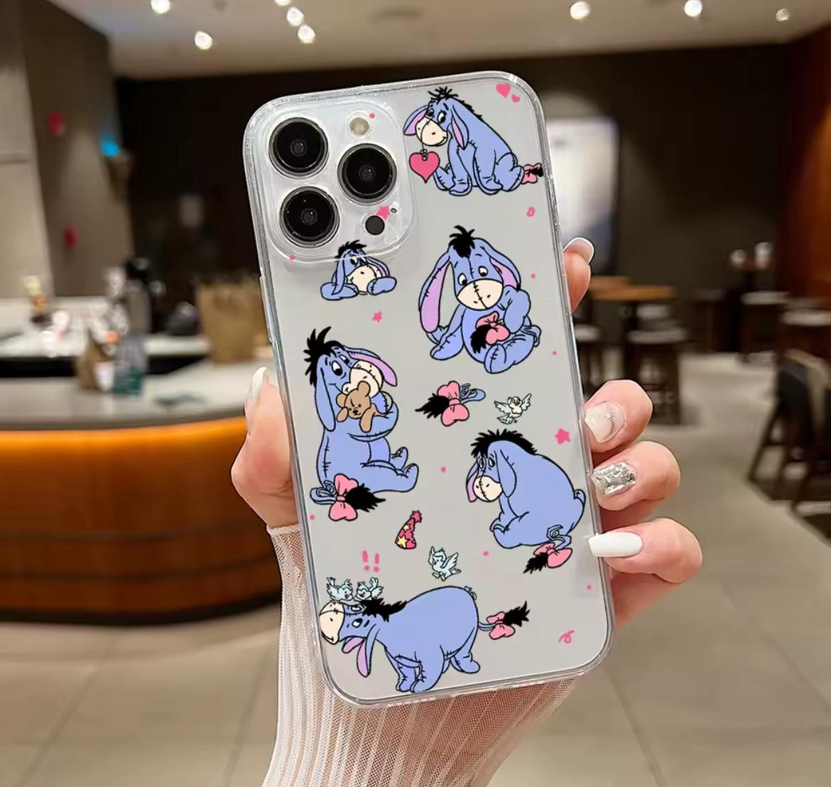 EYORE BASKILI ŞEFFAF TPU KORUYUCU KILIFLAR 