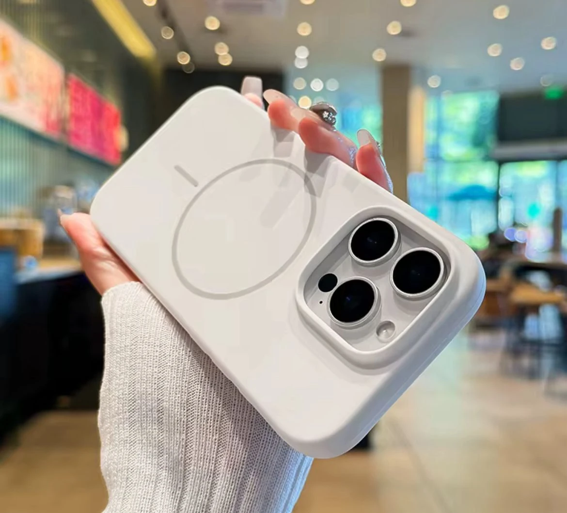 Deluxe Mat Silinebilir IC Magsafe Kamera Çıkıntılı Lansman Kılıflar 