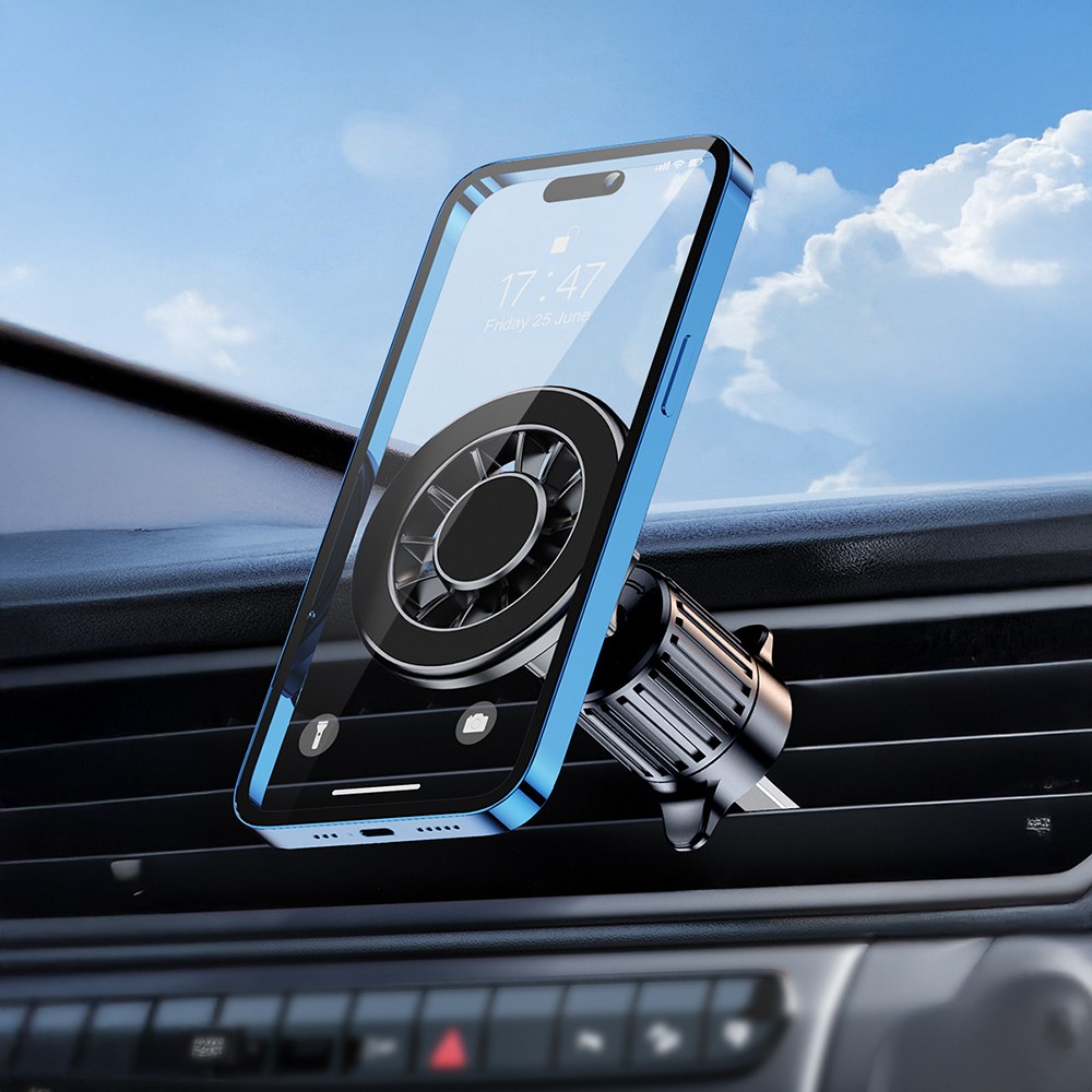  YC-19 Magnetik 360 Derece Oynar Başlıklı Telefon Tutucu Havalandırma Tasarım