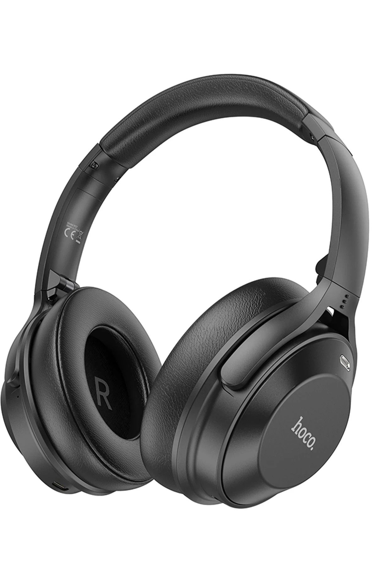 Hoco W37 Aux Destekli Gürültü Engelleyicili Bluetooth Kablosuz Kulaklık - Siyah