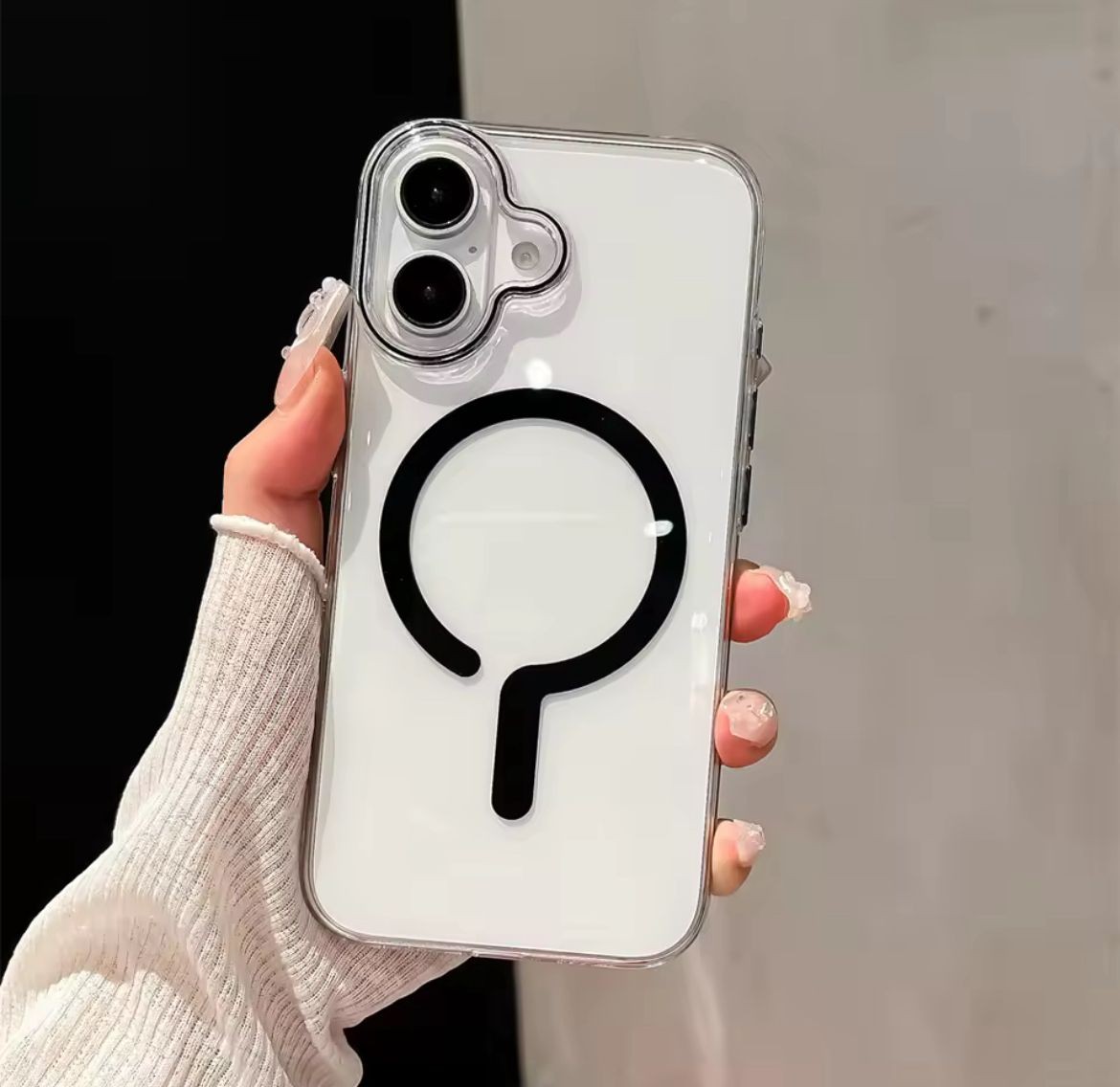ŞEFFAF MİKA MAGSAFE SARJ ÖZELLİKLİ SARARMAZ SERT KILIFLAR 