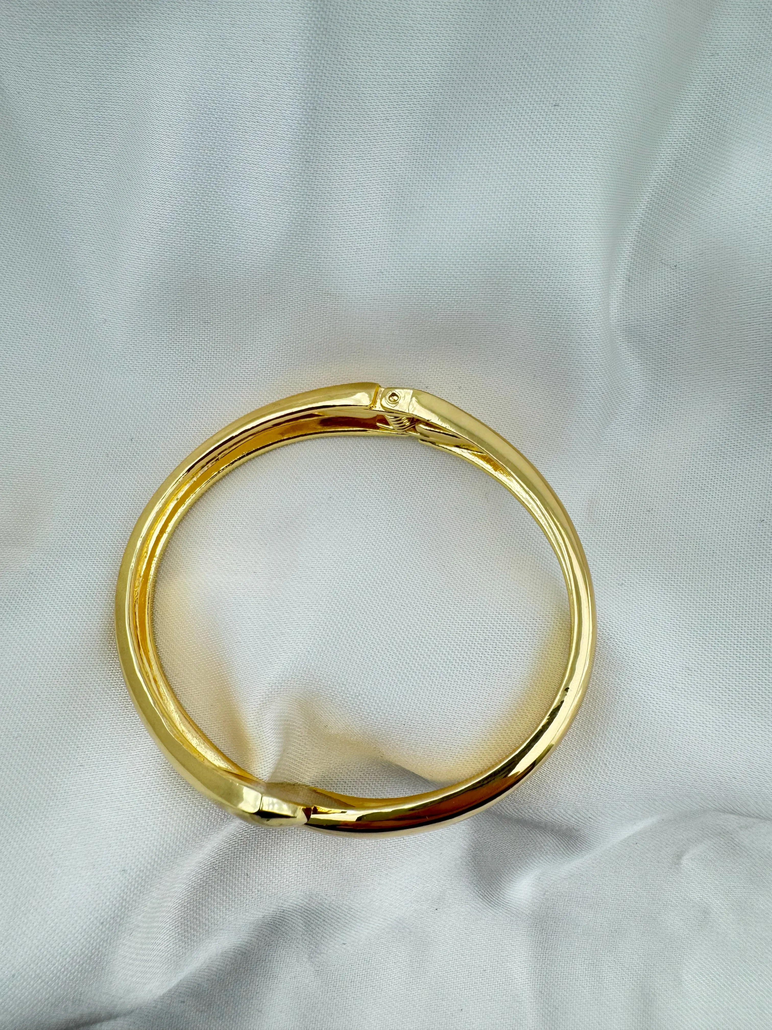 Altın Kaplama Çelik Kelepçe Bileklik