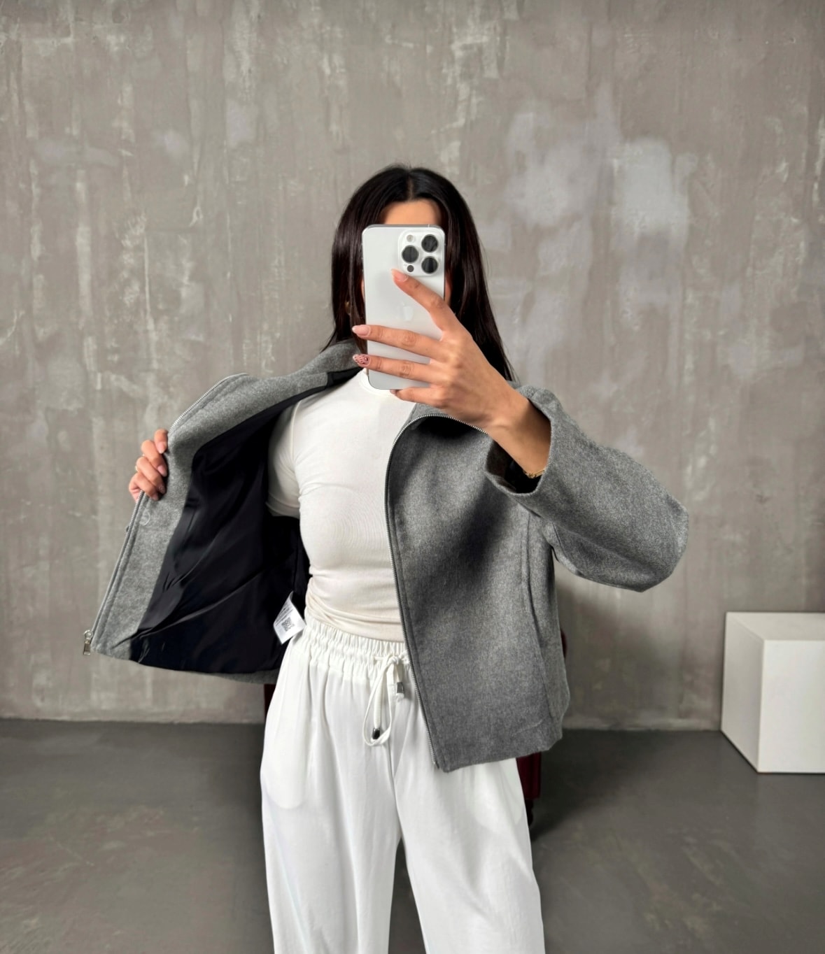 Kaşe Antrasit Ceket