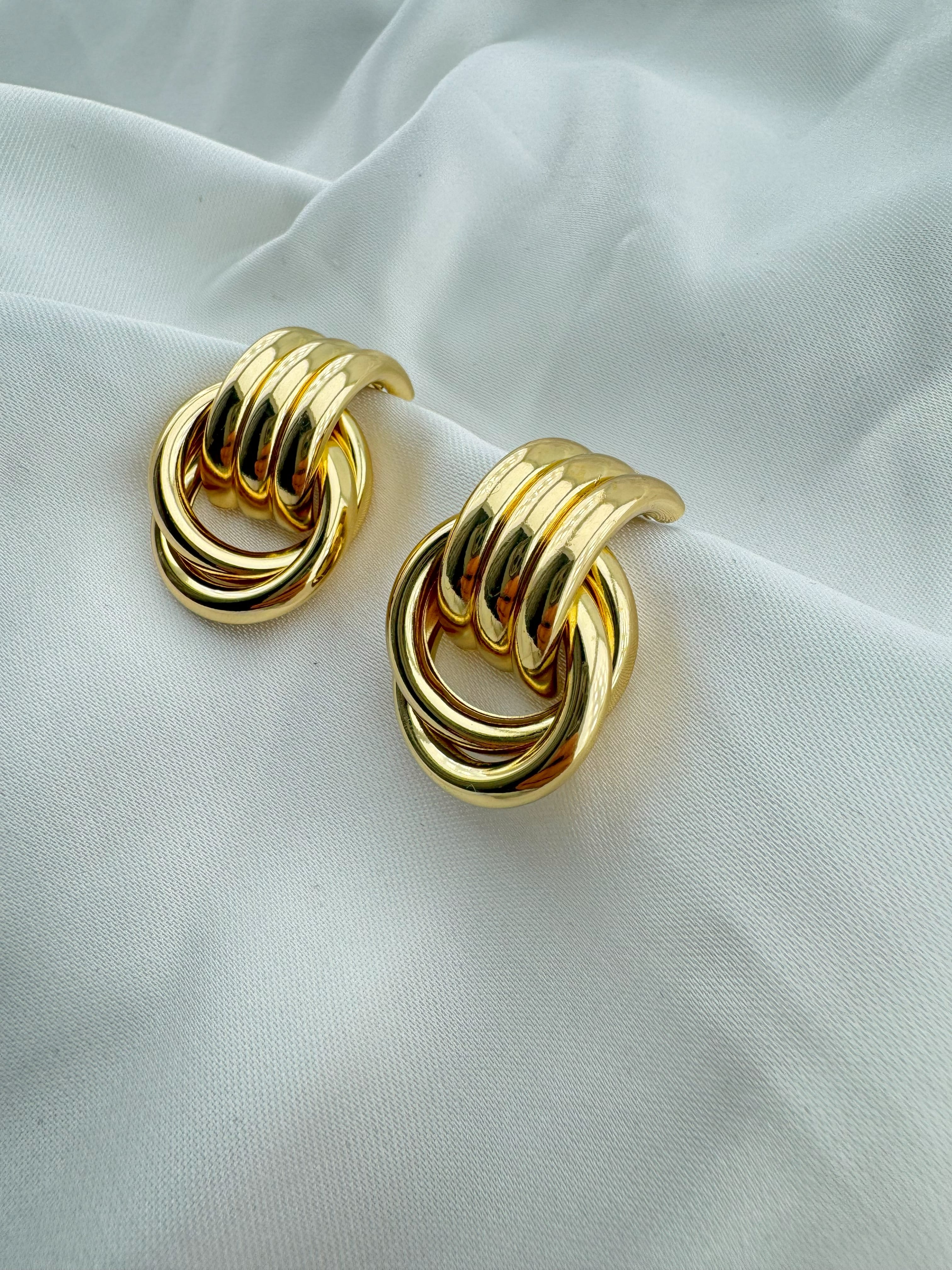 Altın Kaplama Çelik Küpe 