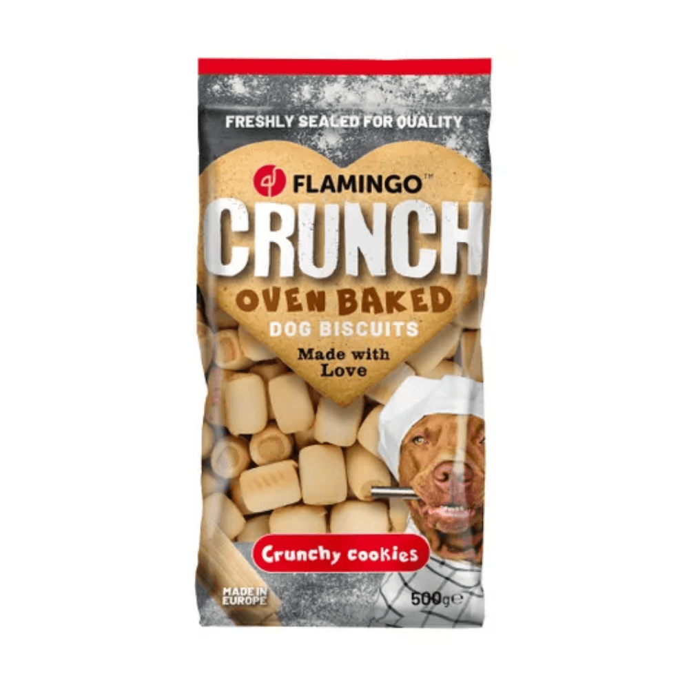 Flamingo Crunch Fırında Pişmiş Mini Köpek Ödül Bisküvisi 500 Gr