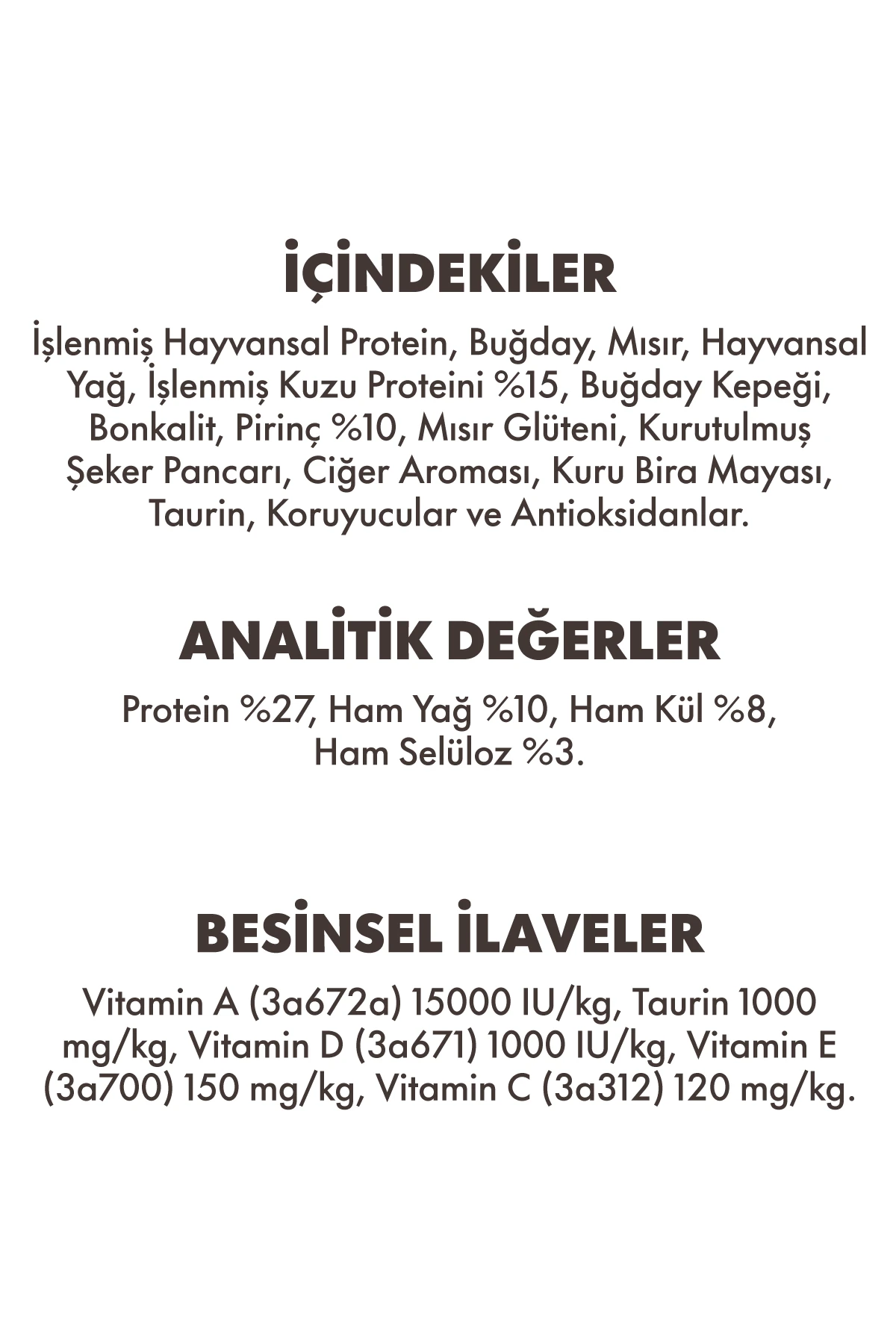 Animal World Sensitive Care Kuzulu ve Pirinçli Yetişkin Kedi Maması 15 kg