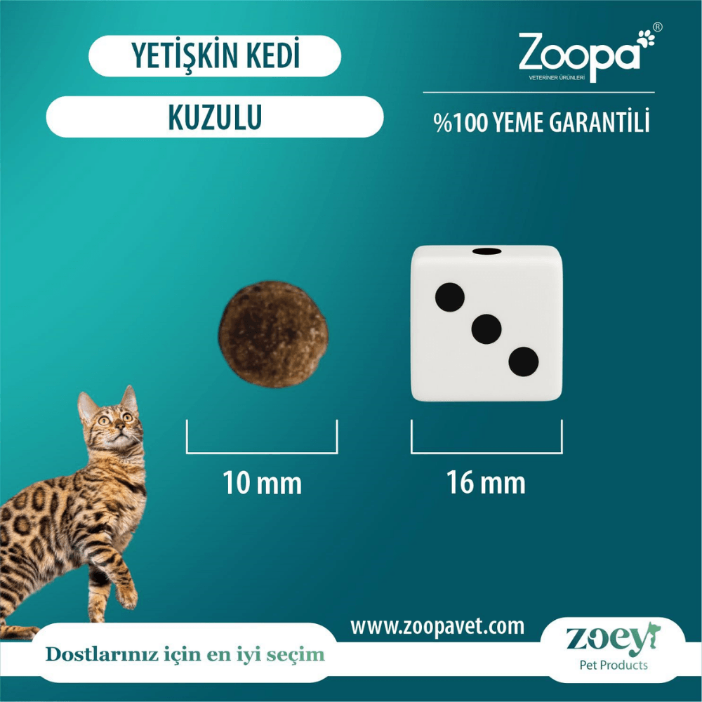 Zoey Kuzulu Yetişkin Kedi Maması 15 KG