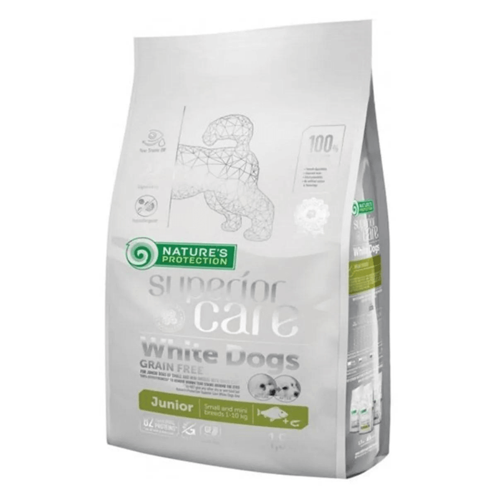 Nature's Protection Tahılsız Balıklı Küçük Irk Beyaz Yavru Köpek Maması 10 Kg