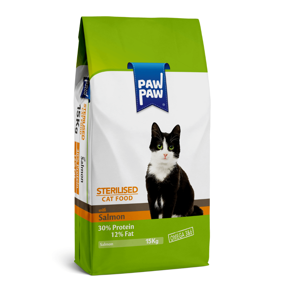 Paw Paw Somonlu Kısırlaştırılmış Kedi Maması 15 Kg