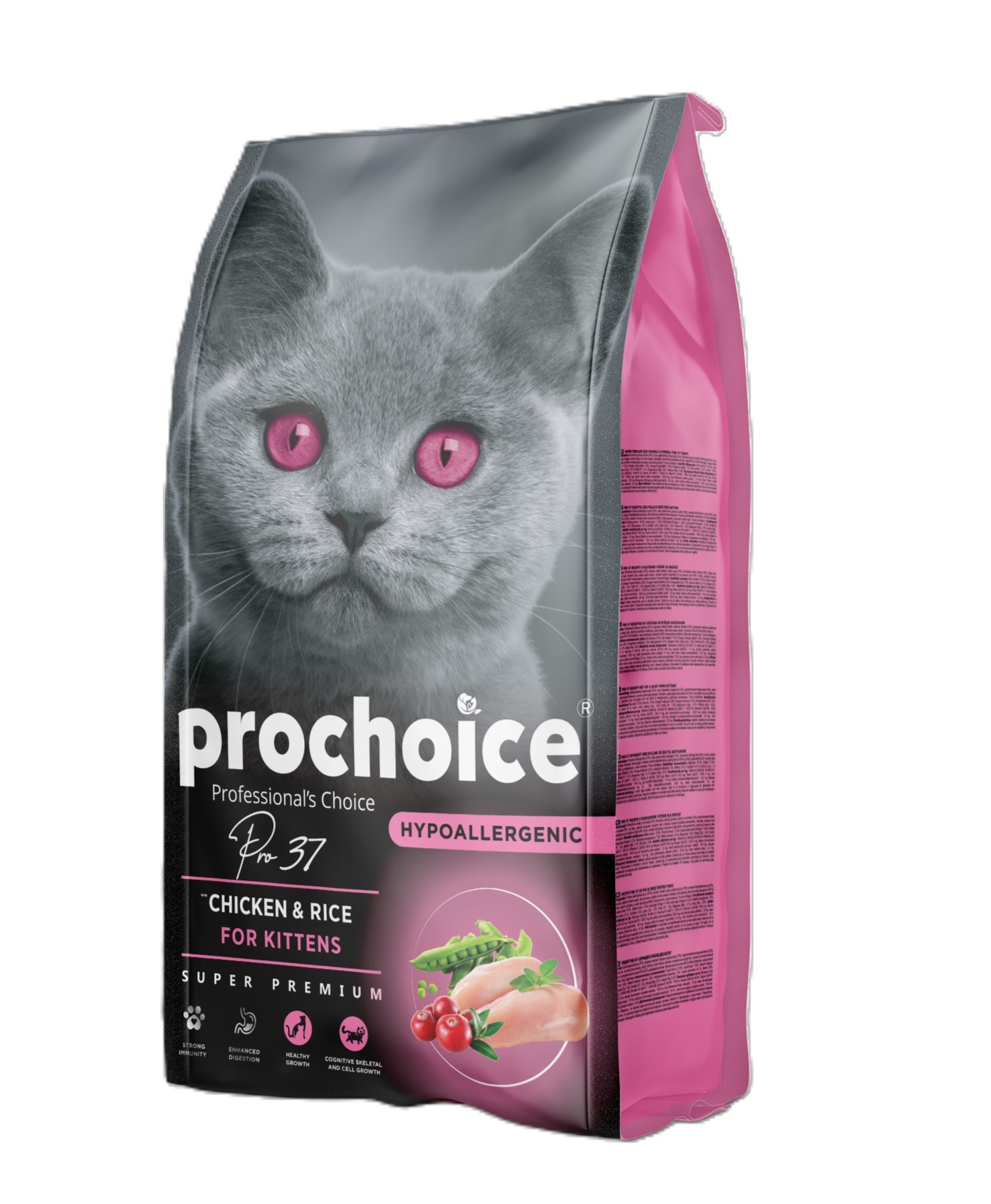 Prochoice Pro 37 Tavuk Etli ve Pirinçli Yavru Kedi Maması 2 Kg
