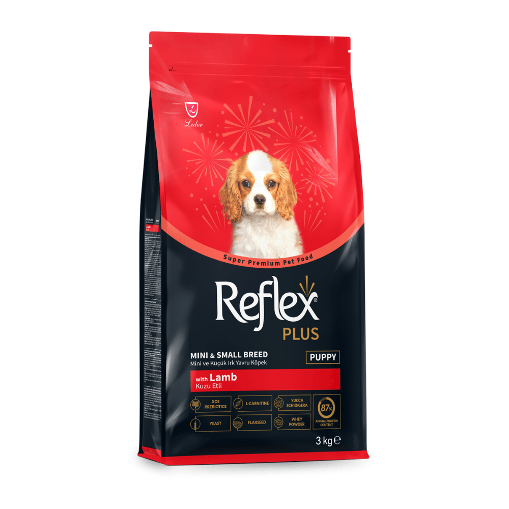 Reflex Plus Kuzu Etli Mini ve Küçük Irk Yavru Köpek Maması 3 Kg