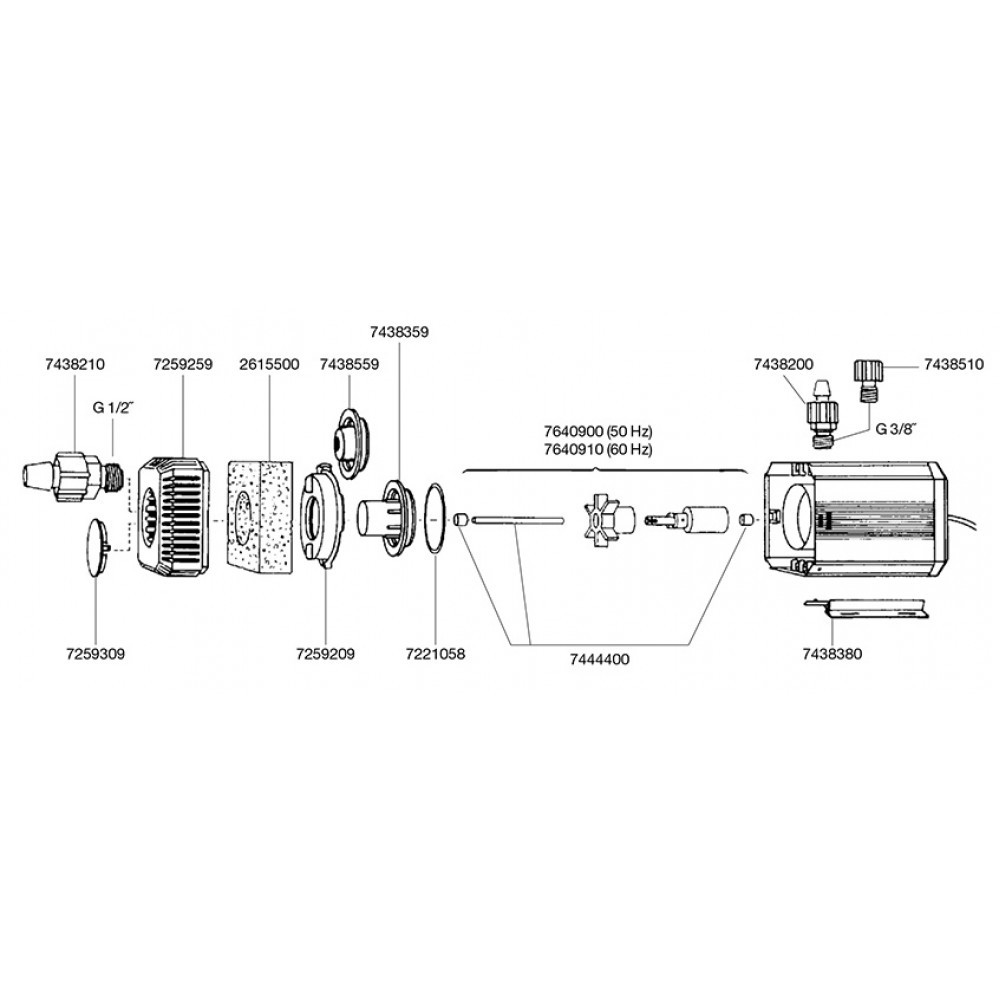 Eheim Universal 1250 Akvaryum Kafa Motoru 1200 Litre/Saat