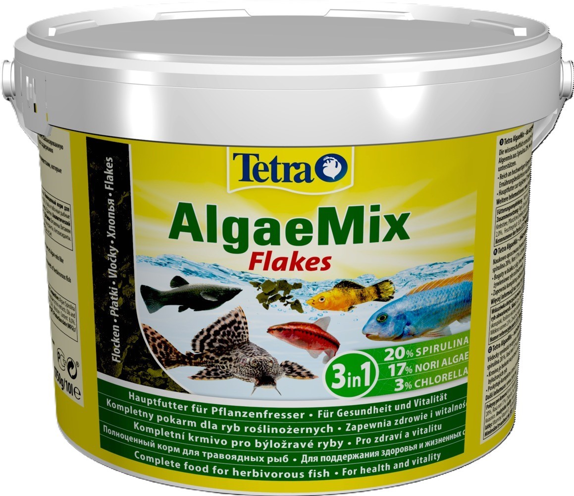 Tetra Algae Mix Balık Yemi  Kova 10 Lt