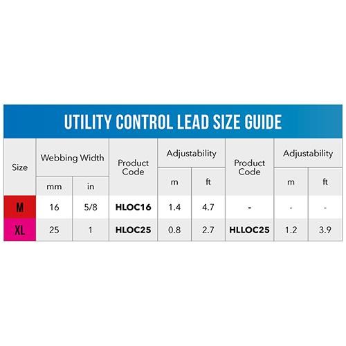 Rogz Utility Control LangeLijn XL Rood Gezdirme Tasması