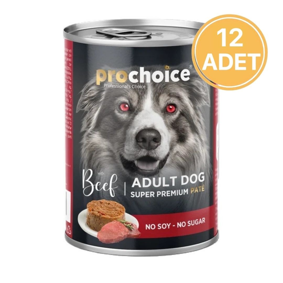 Prochoice Sığır Etli Ezme Konserve Köpek Maması 400 Gr (12 Adet)